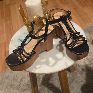 Y2K Yoki Black Platform Sandals